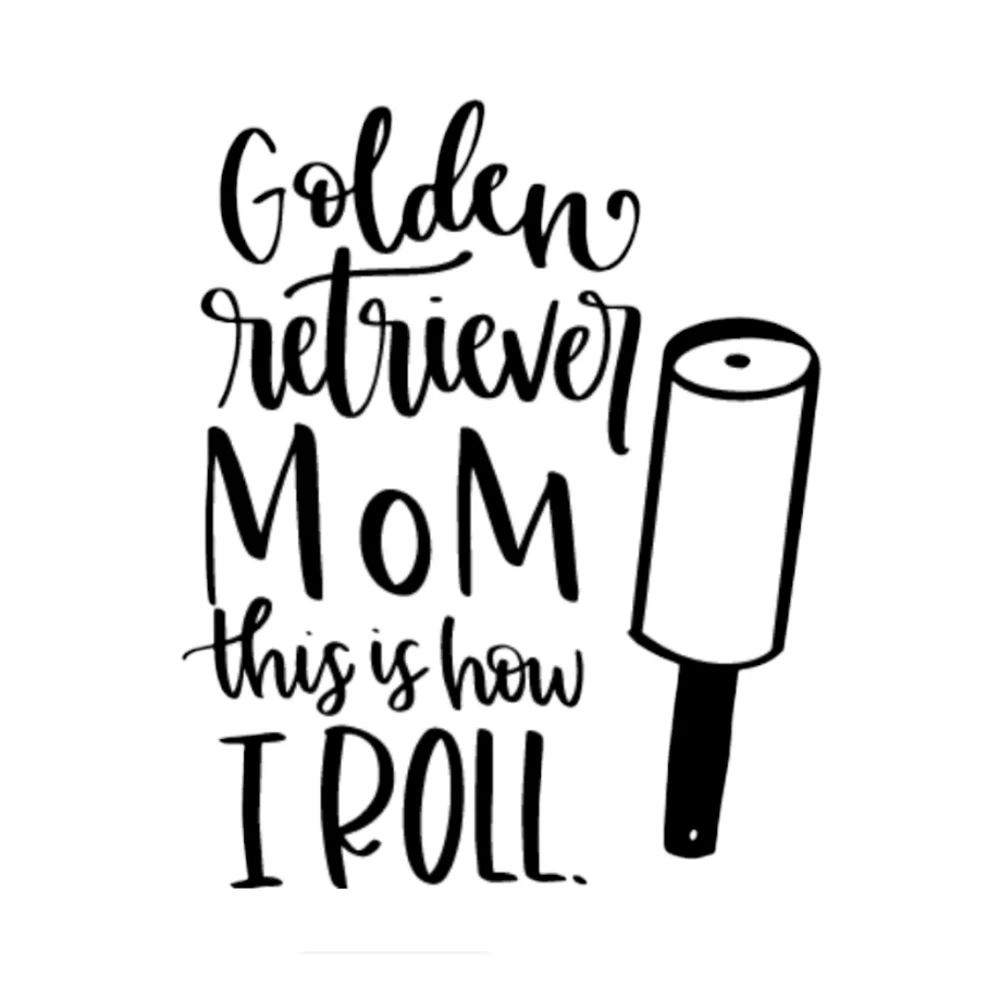 Golden Retriever Mom Funny Vinyl Graphic Auto Wall Laptop‎ Decal Animal Sticker
